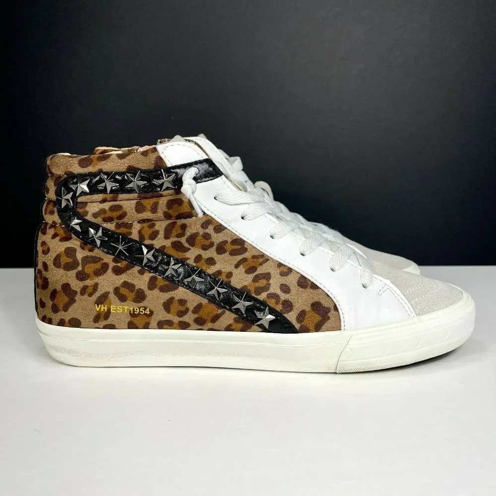 Vintage Havana Women's Size 9 Leopard Print High-Top Sneakers